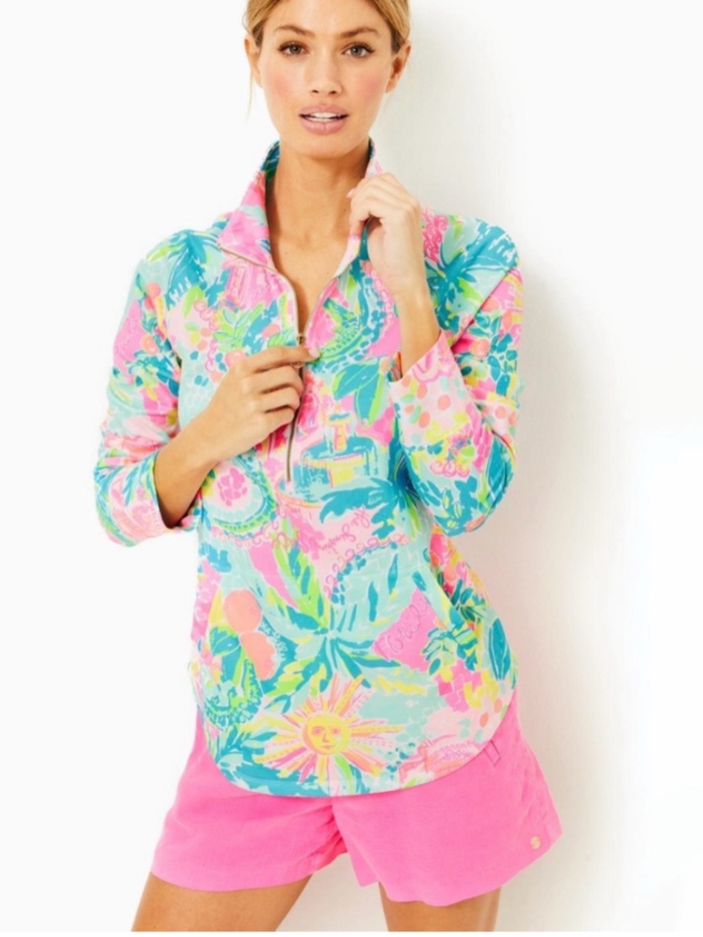 LILLY PULITZER UPF 50+ SKIPPER POPOVER********SIZE: XS